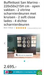 Zwarte buffet kast,goed en zwaar kwaliteit!, Ophalen
