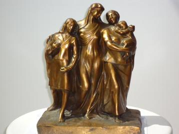 Edward MELIS 1880-? Antwerpen vergulde brons art nouveau  