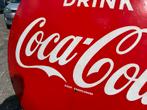 Coca Cola emaille reclamebord XL, Ophalen, Gebruikt, Reclamebord