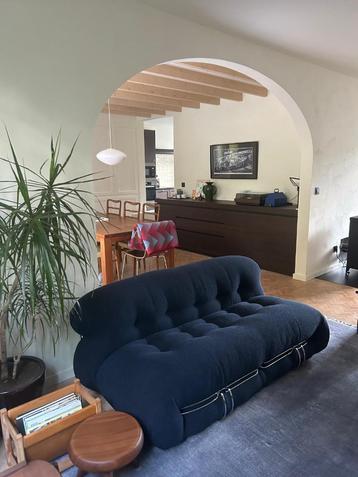 Fauteuil Soriana 2 places avec pouf, état neuf !, Neuf, Tissus, 100 à 125 cm, Enlèvement