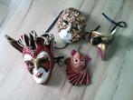 4 originele Venetiaanse carnavalsmaskers, Ophalen