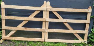 Landelijke houten poort 3 meter