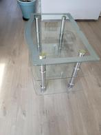 glazen tv tafel/kast, Huis en Inrichting, Kasten |Televisiemeubels, Ophalen, 50 tot 100 cm, Minder dan 100 cm, Modern