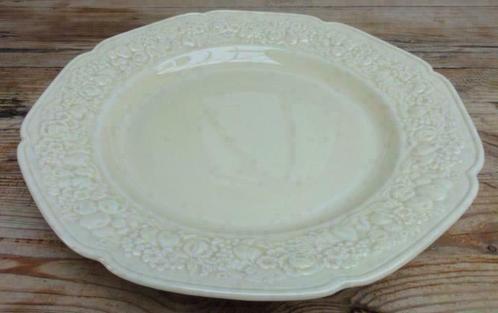 Grote gele Engelse Crown Ducal Florentine schaal, 31 cm, Antiek en Kunst, Antiek | Servies los, Ophalen of Verzenden