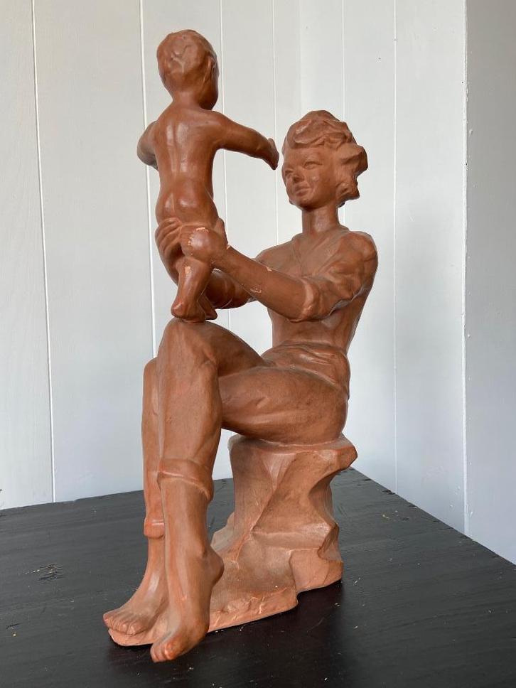 Vintage terracotta beeld Paul Sersté, Antiek en Kunst, Kunst | Beelden en Houtsnijwerken, Ophalen