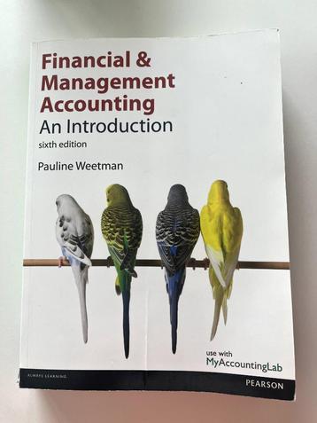 Financial & Management Accounting, Pauline Weetman, ed. 6