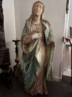 Antiek Houten Madonna 18e eeuw, Antiquités & Art, Antiquités | Objets religieux, Enlèvement ou Envoi