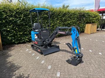 Minigraafmachine Kingway REX10 GRATIS levering + 3 bakken beschikbaar voor biedingen