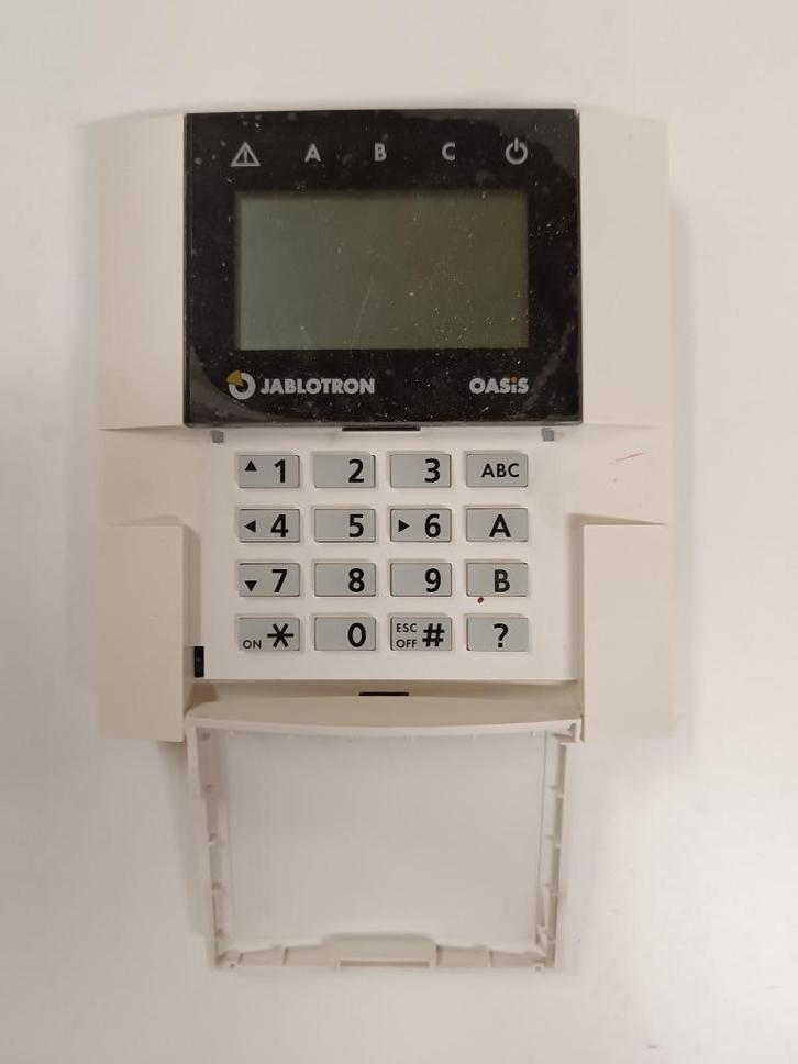 Clavier sans fil Oasis Jablotron JA-81F, Bricolage & Construction, Systèmes d'alarme, Utilisé, Autres types, Autres types, Sans fil