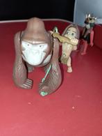 552) Opwindbaar figuurtje gorilla met tarzan McDonald's 1999, Comme neuf, Autres personnages, Statue ou Figurine, Enlèvement ou Envoi