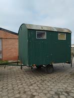 bouwkeet, schaftkeet, wc/douche werfkeet met gewone trekhaak, Caravans en Kamperen, Particulier, 750 - 1000 kg, Douche