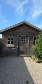 Tuinhuis met overkapping verwarming buitenbar en verlichting, Tuin en Terras, Ophalen, Zo goed als nieuw, 400 cm of meer, 500 cm of meer