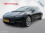 Tesla Model 3 Long Range AWD | Zwart | Krachtig & Elektrisch, Auto's, Tesla, Automaat, 324 kW, Leder, 5 zetels