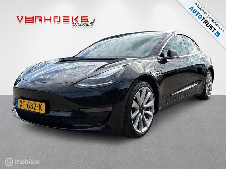 Tesla Model 3 Long Range AWD | Zwart | Krachtig & Elektrisch, Auto's, Tesla, Te koop, Model 3, 4x4, ABS, Airbags, Airconditioning