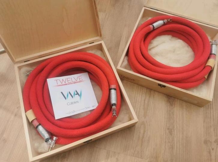 High End Way Cables Twelve Luidsprekerkabel 2x3m Reinsilver, Audio, Tv en Foto, Audiokabels en Televisiekabels, Zo goed als nieuw