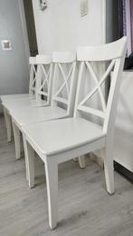 Set van 4 Ikea Ingolf eetkamerstoelen, Ophalen, Zo goed als nieuw, 4 tot 6 stoelen