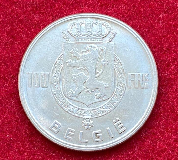 Muntencollectie - Munt van 100 Belgische frank 1949, Antiek en Kunst, Antiek | Zilver en Goud, Zilver, Ophalen of Verzenden