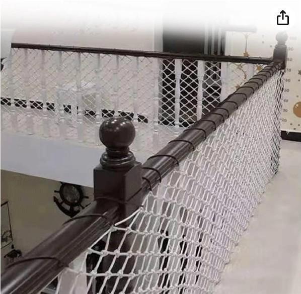 4 Veiligheidsnetten voor kinderen/huisdieren voor balkon, .., Kinderen en Baby's, Overige Kinderen en Baby's, Zo goed als nieuw