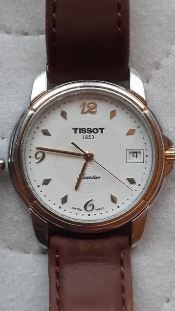 heren horloge TISSOT EN OMAX  in prima staat met lederen ban beschikbaar voor biedingen