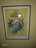 Zeefdruk Escales Tintin L'Affaire Tournesol, Verzamelen, Stripfiguren, Ophalen of Verzenden, Plaatje, Poster of Sticker, Zo goed als nieuw