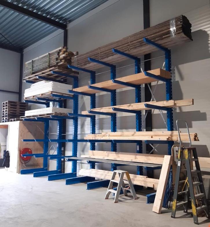 Zware draagarmstelling NIEUW 5,5 m hoog 1.200 mm diep, Zakelijke goederen, Kantoor en Winkelinrichting | Magazijn, Stelling en Opslag