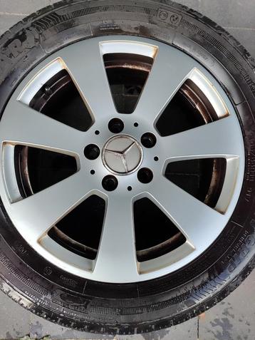 4 alu velgen mercedes c winterbanden, w204 beschikbaar voor biedingen