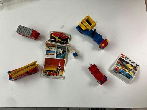 4 vintage lego voertuigen brandweerwagen camion takelwagen, Kinderen en Baby's, Speelgoed | Duplo en Lego, Gebruikt, Lego, Complete set