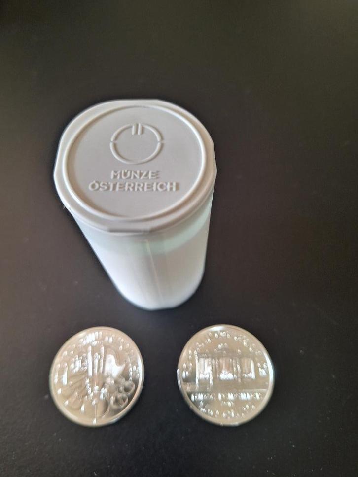 Wiener Philharmoniker, 2013. 1oz zilver. Volle tube 20 st., Postzegels en Munten, Edelmetalen en Baren, Zilver, Ophalen of Verzenden