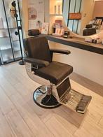 Barbierstoel / barber chair / brow chair zwart, Huis en Inrichting, Stoelen, Ophalen, Zwart