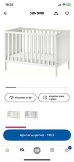 Lit bébé ikea, Enfants & Bébés, Berceaux & Lits, Enlèvement ou Envoi, Utilisé, Lit