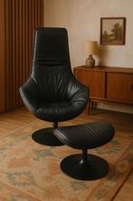 Design fauteuil leder, Ophalen of Verzenden, Zo goed als nieuw