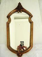Spiegel Art Deco kuif in goud vergulde kader😍👀💎💑🤗🎁👌, Antiek en Kunst, Antiek | Spiegels, Overige vormen, Minder dan 100 cm