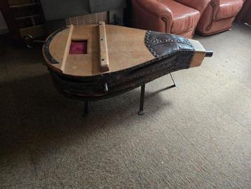 Table basse soufflet d'époque en chêne, Enlèvement, Utilisé, Chêne
