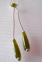 AVON : le collier vert olive, Enlèvement ou Envoi, Neuf, Vert, Argent