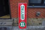 Helles XL origineel emaille bord uit 1948, Ophalen, Gebruikt, Reclamebord