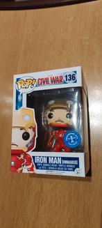 Iron Man démasqué - Tête à pompon en vinyle Funko POP, Collections, Enlèvement ou Envoi, Neuf
