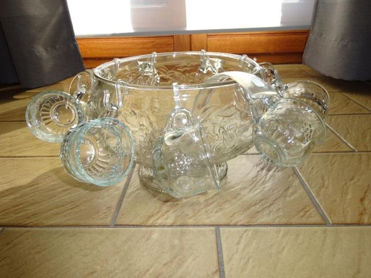 Vintage sangria kom, Antiek en Kunst, Antiek | Glaswerk en Kristal, Ophalen of Verzenden