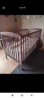 Lit cage bébé avec matelas et linge de lit, Enlèvement, Utilisé, Lit