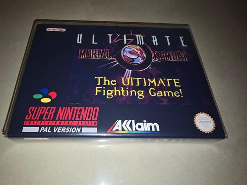 Ultimate Mortal Kombat 3 SNES Game Case, Games en Spelcomputers, Games | Nintendo Super NES, Zo goed als nieuw, Verzenden