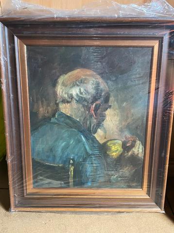 Portrait ancien peint par R. Vanlangenakker, Antiquités & Art, Enlèvement ou Envoi