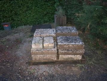 Betonblokken tuinpad, Tuin en Terras, Tegels en Klinkers, Ophalen of Verzenden, Gebruikt