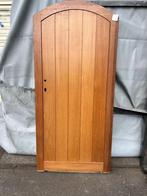 Zwart/Bruine Houten Deur, Ophalen, 80 tot 100 cm, Minder dan 200 cm, Hout