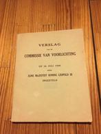 Verslag van de commissie van voorlichting op 14 juli 1946, Boeken, Ophalen of Verzenden, Tweede Wereldoorlog