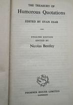 The Treasury of Humurous Quotations -1951 - Evan Esar, Gelezen, Verzenden, Anekdotes en Observaties, Evan Esar (1899-1995)