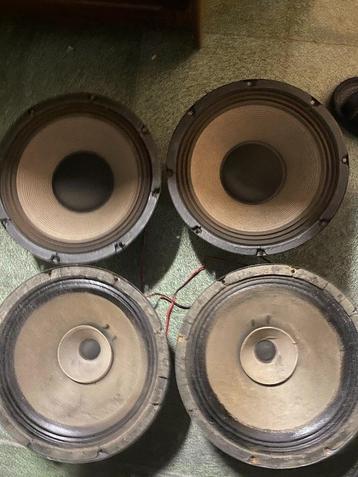 2 paar 12inches 30 cm losse retro luidsprekers beschikbaar voor biedingen