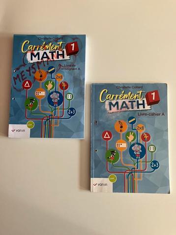 Lot Carrément Math 1A (guide enseignant + cahiers d'ex.), Enlèvement ou Envoi