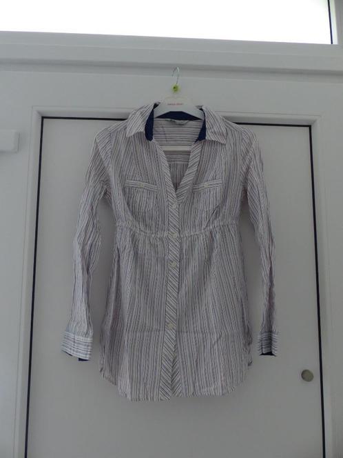 Clockhouse gestreept bloesje - maat small, Kleding | Dames, Blouses en Tunieken, Zo goed als nieuw, Maat 36 (S), Wit, Ophalen of Verzenden