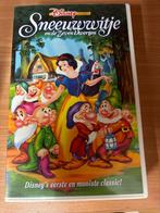 Disney VHS videoband Sneeuwwitje  Nederlands gesproken, Comme neuf, Enlèvement ou Envoi, Dessins animés et Film d'animation, Dessin animé