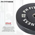 Bumper plates 105KG Set MET/ZONDER LOGO - Halterschijven, Ophalen of Verzenden, Nieuw, Benen, Halterschijven