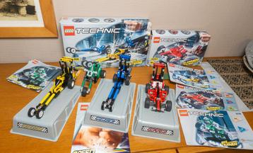 Lot Vintage Lego Technic Speed Slammers 8236+8237+8238 2000 beschikbaar voor biedingen